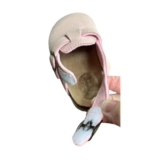 Northside Toddler Girls Suede Leather Slingback Clog Slides Velcro Buckle Size 6 - Picture 6 of 9